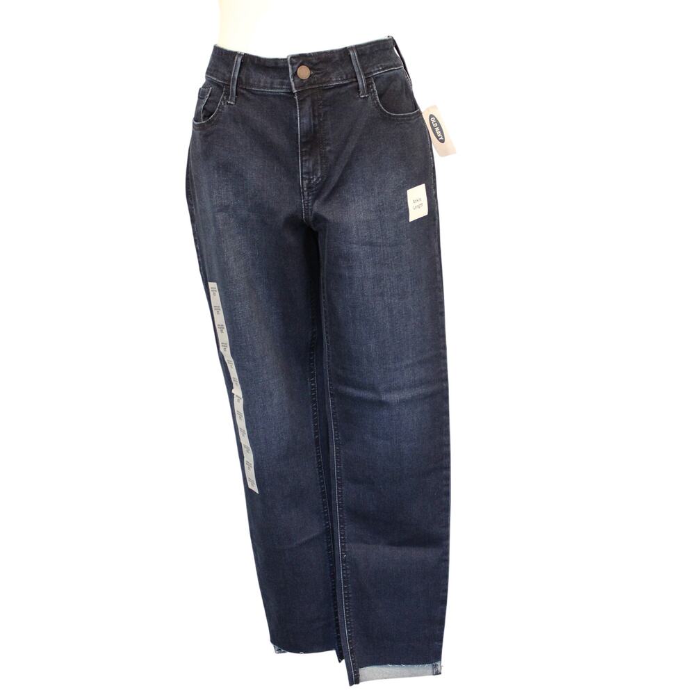 Old Navy Jeans Women 10 Blue Rockstar Skinny Mid Rise Dark Wash ankle length